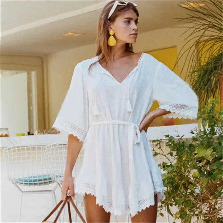 cotton beach dress
