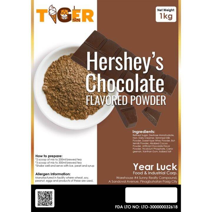 Tiger Hershey's Flavored Powder 1kg. (ideal for milktea flavors