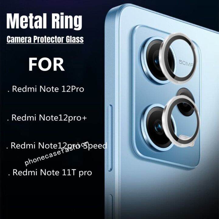 แก้วป้องกัน9d-กล้องโค้ง-redmi-note-12-pro-plus-4g-5g-เทอร์โบ2023วงแหวนโลหะสีดำฝาปิดเลนส์ฟิล์มเลนส์กระจกเทมเปอร์