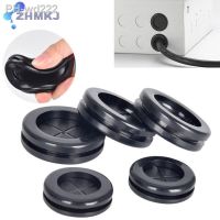 Rubber Round Electrical Wire Gasket Double-sided Protect Black Grommet Blanking Hole Firewall Hole Plug Plastic Dustproof Coil