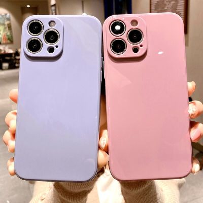[สินค้าใหม่ในสต็อก] Soft Candy เคสโทรศัพท์สำหรับ iPhone 11 12 13 14 Pro Max XS X XR 7 8 Plus SE 2020 Mini กันกระแทกกันชนฝาหลัง