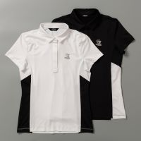 Titleist DESCENNTE PEARLY GATES ANEW FootJoy J.lindeberg MARK Lonachetta Golf T-Shirt Women S Short-Sleeved Quick-Drying Breathable Clothes Summer GOLF Clothing Slim Stretch Korean Version Black And White