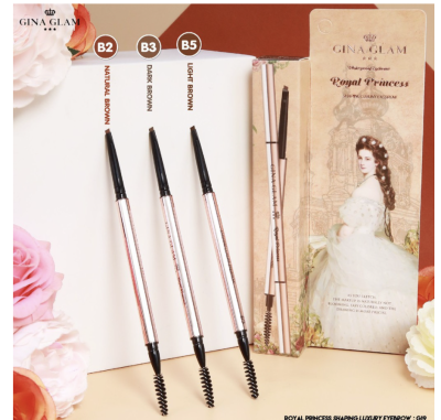 GINA GLAM ROYAL PRINCESS shaping luxury eyebrow : G19 ใช้ตกแต่งคิ้วให้สวยคม พร้อมปรับรูปทรงคิ้ว **ของแท้ พร้อมส่ง