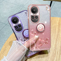 เคส YJD สำหรับ OPPO Reno10 Pro Reno10 Pro + กุหลาบพลอยเทียมนิ่มเคสโทรศัพท์กันกระแทก