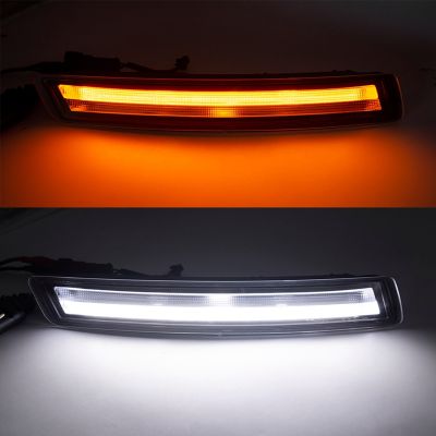 Smoked LED Turn Signal DRL Daytime Running Light with Amber Turn Signal Lights for VW Beetle 2006-2010 Car Parts