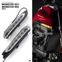 อุปกรณ์เสริมรถจักรยานยนต์ไฟแสดงสถานะไฟกะพริบสัญญาณเลี้ยว LED สำหรับ Ducati Monster 937 950 2021 2022 2023