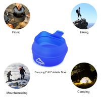 【LZ】☈  Widesea-Camping TPE Folding Cup Outdoor Pocket Bowl Talheres Panelas Handle portátil Caneca do turismo Caneca de caminhadas 250ml