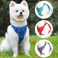【FCL】♂❧◘ traction reflective and breathable dog chest strap vest style pet