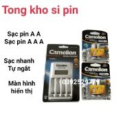 Bộ sạc Pin AA 1012 - Kèm 4 Pin sạc 2700 mAh có màn hình hiển thị pin