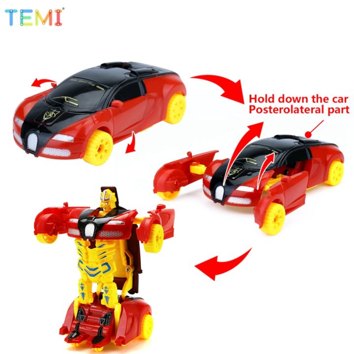 รถ-transformer-เปลี่ยนร่างหุ่นยนต์กู้ภัยรถขั้นตอนเดียวโมเดลรถแอคชั่นแปลงร่างของเล่นสำหรับเด็กรถบูกัตติรถของเล่นเด็ก