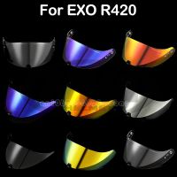 กระบังหน้าหมวกกันน็อคจักรยานยนต์กันลมหน้าสำหรับ EXO-R420แมงป่องหมวกกันน็อคกระจกบังลมอุปกรณ์เสริมสำหรับ Moto Sunshield Casos