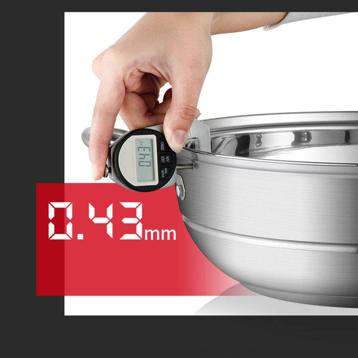 Stainless Steel Single Layer Thick Steamer Pot Soup Steam Pot Universal