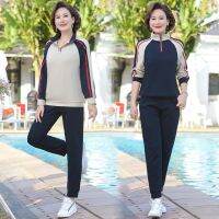 Leisure sport suit women in the spring of 2022 new running favors joining together climbing port flavor fleece two-piece tide