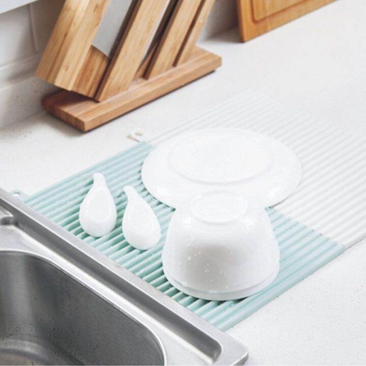 silicone-dish-drying-mat-heat-resistant-table-placemat-kitchen-pad-for-dish-cups-non-slip-pot-holder