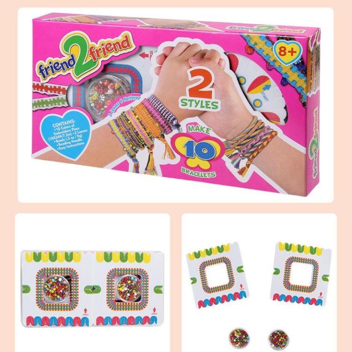 diy-bracelet-making-kit-diy-arts-and-crafts-jewelry-making-toys-making-bracelet-strings-tools-kit-with-colorful-thread-and-beads-for-girls-teens-serviceable