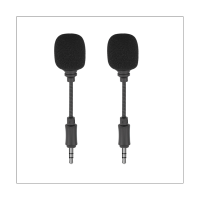 2pcs 3.5mm Mini Microphone In-Line Three Poles Short Microphone for DJI OSMO Pocket Action Camera