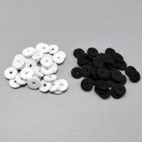 ；‘【；。 100 Pcs Round Soft Felt Fabric Guitar Strap Lock Straplock Strap Button Mount Washer Cushions - Outer Diameter:12Mm