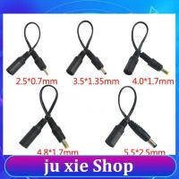 JuXie store 5.5x2.1mm DC Female Power Jack to DC Male Plug Cable 5.5*2.5mm 3.5x1.35mm 4.0*1.7mm Extension Connector Power Cord