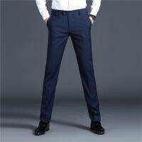 [COD] Business mens trousers straight spring and summer thick anti-wrinkle non-ironing loose formal suit