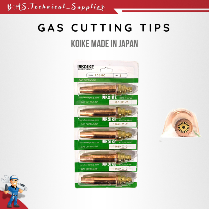 Gas Cutting Tips Koike Gas / Koike LPG Cutting Tip Nozzle 106HC