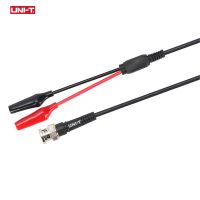 UNI-T 1meter UT-L02 BNC Alligator Clip Test Leads Line CATII 600V 2A BNC Connector For Instrument Inputs Oscilloscope Cable