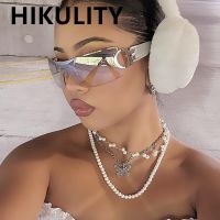 One Piece Y2K Sunglasses 2000 39;S Women New Rimless Brand Designer Sun Glasses UV400 Men Punk Hip Hop Shades Eyewear Fashion Gafas