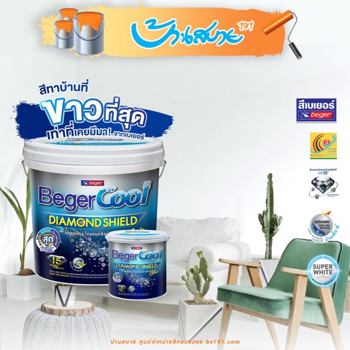 beger-super-white-สีขาว-ขาวพิเศษ-3-ลิตร-ขาวสไตล์คาเฟ่-ขาวที่สุดเท่าที่เคยมีมา-สำหรับทาทั้งภายนอกและภายใน-beger-cool