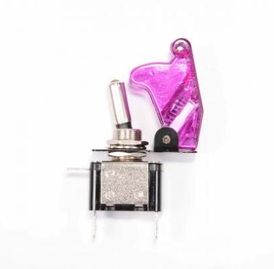 SPST toggle switch 20A 12V with purple cover