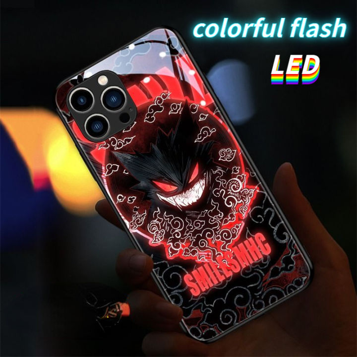 นำเคสโทรศัพท์ไฟสีสันสดใสขาเข้าสำหรับเคสโทรศัพท์ซัมซุงเคสโทรศัพท์-s23-s23ultra-s23plus-s21plus-s22plus-s22ultra-s20fe-บวก-a72-a12-a71-a52-a51-a32-a21s-note10-10plus-note20ultra-a53ผี-geng-สีดำทอง