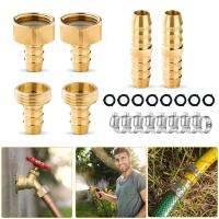 5/8 Inch Durable Quick Fit Brass Garden Hose Male Female Connector Clamp Set Garden Water Connectors Irrigation Supplies Watering Systems  Garden Hose