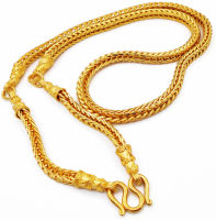Mens Chain  24K Thai Baht Yellow Gold Plated  Necklace 3 Baht