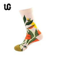 New Happy Mens Socks Women Novelty Cartoon Sock Combed Cotton Funny Mens Big Size Crew Harajuku Hip Hop Thick Long Socks Socks