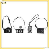 VJDA แฟชั่น ของเล่นเด็ก มินิ SLR กล้องตุ๊กตาจิ๋ว พร้อมสายดำ ชัตเตอร์และแฟลช รุ่นกล้องดิจิตอล