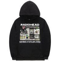 2023 NewBritish Rock Band Radiohead Evrybody Stops And Gawps Eyes Popped Out Like เครื่องอัลบั้มกราฟิกผู้ชายขนาดใหญ่ Hoodie