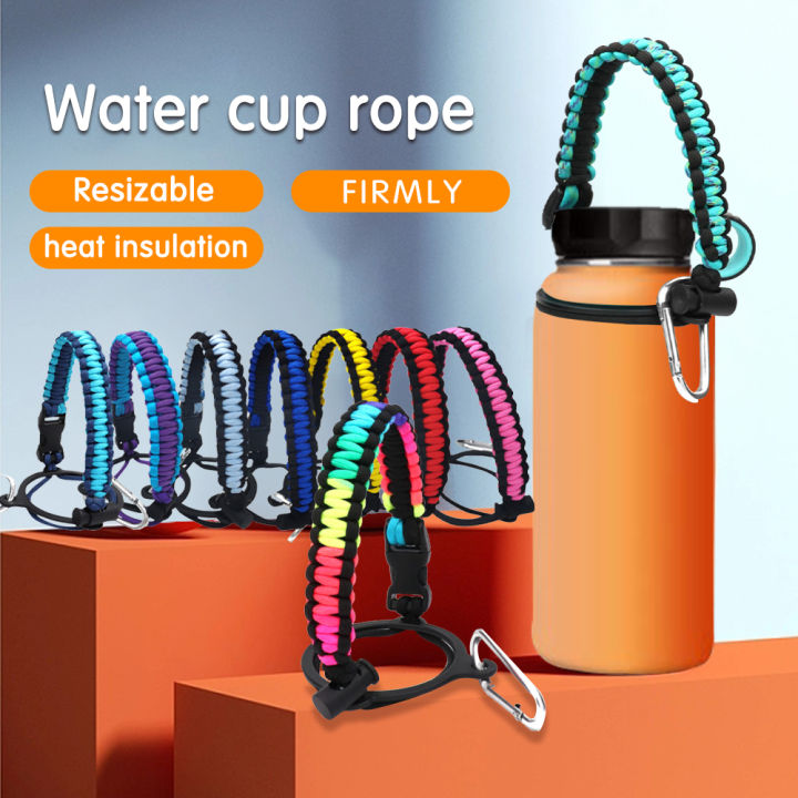 Hydroflask Cup Rope Aquaflask Accessories Paracord Handle Multi-functional  Hand Weave Rope Water Bottle Handle Wide Mouth Bottles Strap Portable Rope  (for Wide Mouth Insulated Bottle)