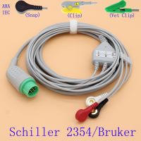 สายตะกั่วและสายตะกั่วอิเล็กโทรดสำหรับ2013 12P ECG EKG 2354,Brucher SM784/785,Aha/iec Snap/clip/vet Clip อุปกรณ์เสริม ECG