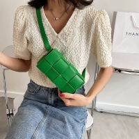 Womens Bag 2021 New Tofu Small Square Bag Trendy Mini Womens Woven Bag Shoulder Bag Crossbody Running Bag Chest Bag 2023