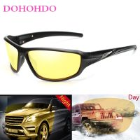 【hot】 DOHOHDO New Polarized Sunglasses Men Night Vision Glass Driving Classic Round Shades Glasses Eyewear Accessories