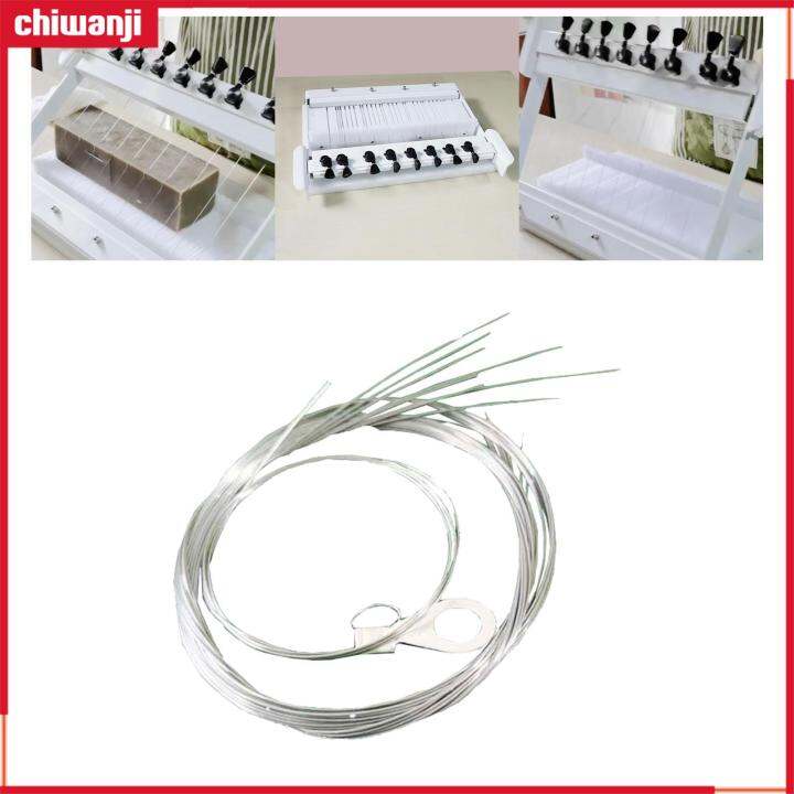 chiwanji 9Pcs Soap String Cutter, Stainless Steel Wires with Loop, Soap