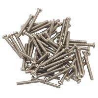 60 x Silver Tone 304 Stainless Steel Round Head Screws Bolt