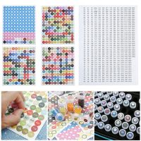 DMC Colors Number Label Stickers for Diamond Painting Storage Box Mosaic Beads Organizer Bottle Tool Cross Stitch Label and Mark