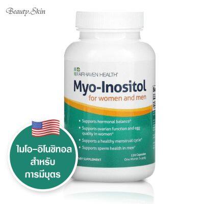 [Exp02/2024]  Fairhaven Health Myo-Inositol For Women and Men สำหรับการมีบุตร 120 Capsules