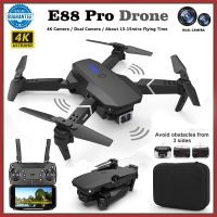 E88 proโดรน โดรนบังคับ โดรนติดกล้อง โดรนบิน ระยะไกล โดนบังคับกล้อง drone 4K Ultra HD GPS รีโมทคอนโทรล 500000 เมตร/แบตเตอรี่ กลับอัตโนมัติที่