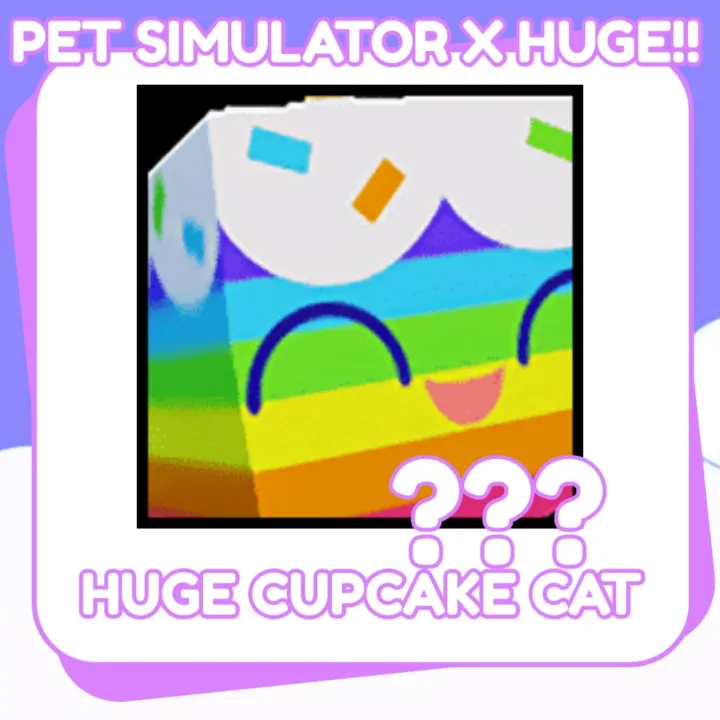 Huge Cupcake Cat Pet Simulator X Lazada PH