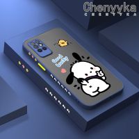 เคส Chenyyyka สำหรับ Infinix Note 8 X692เคสลายการ์ตูนน่ารัก Pochacco แฟชั่นดีไซน์ใหม่ฝ้าขอบเปลือกแข็งเคสโทรศัพท์ซิลิโคนนิ่มคลุมทั้งหมดเคสป้องกันทนแรงกระแทกเลนส์กล้องถ่ายรูป