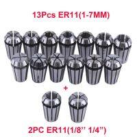 15 ชิ้น/เซ็ต ER11 Spring Collet ชุด Collet ความแม่นยำสูงสำหรับเครื่องแกะสลัก CNC เครื่องกลึงโลหะเครื่องมือ