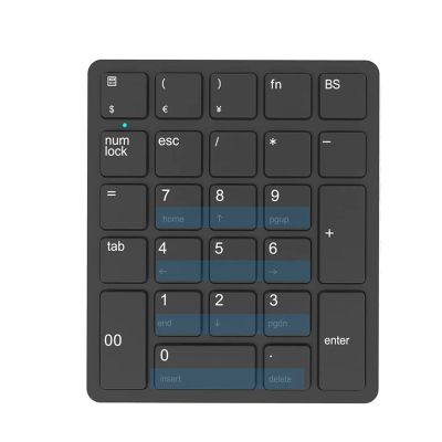 Wireless Number Pads Portable 2.4 GHz Number Keyboard 26 Keys for Laptop, PC, Desktop, Notebook