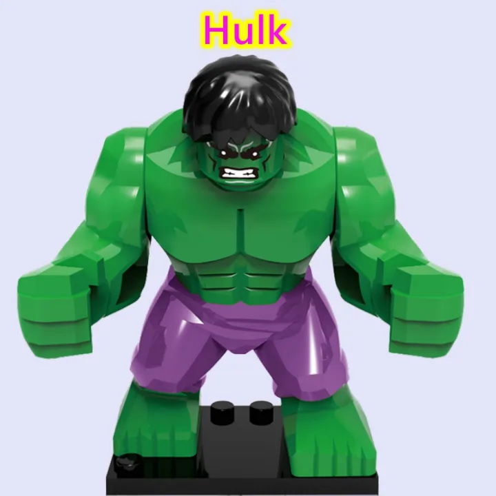 miniตัวเลข-avengers-big-hulk-bruce-banner-spiderman-บล็อกตัวต่อของเล่นสำหรับเด็ก