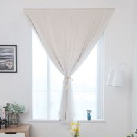 Punch Free Velcro Curtains Blackout Window Decor Bedroom Living Room Double-Layer Beige Decoration Shading Bedroom Blind Drape