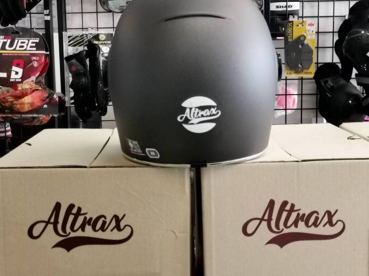 หมวกกันน็อค-คลาสสิค-วินเทจ-altrax-hlemets-vintage-2022-สีเทาบรอนด้าน